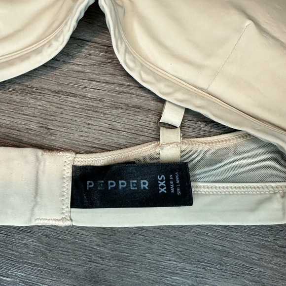 Pepper limitless wire free scoop bra size xxs color Ecru - Picture 5 of 11